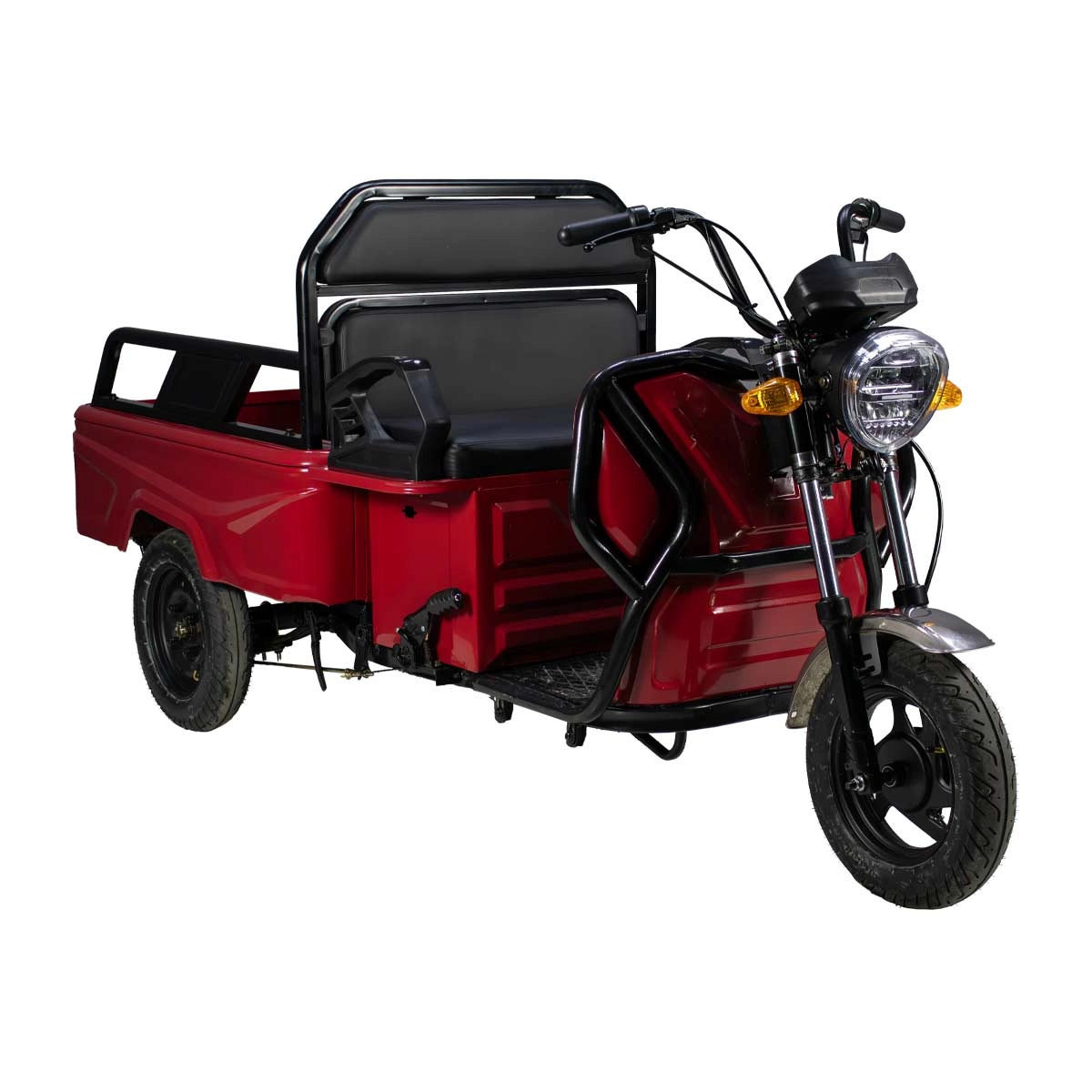 APEC APT4 Üç Tekerlekli Elektrikli Moped — Kırmızı